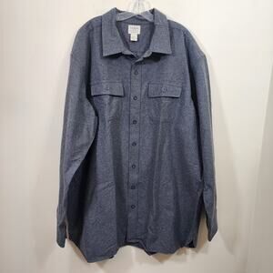 L.L. Bean Chamois traditional fit heavyweight button front shirt men's XXXL Tall